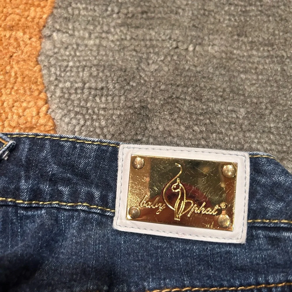 Baby Phat Vintage Retro Y2K Early 2000’s Lace Up Capri Jeans Junior’s Size 1